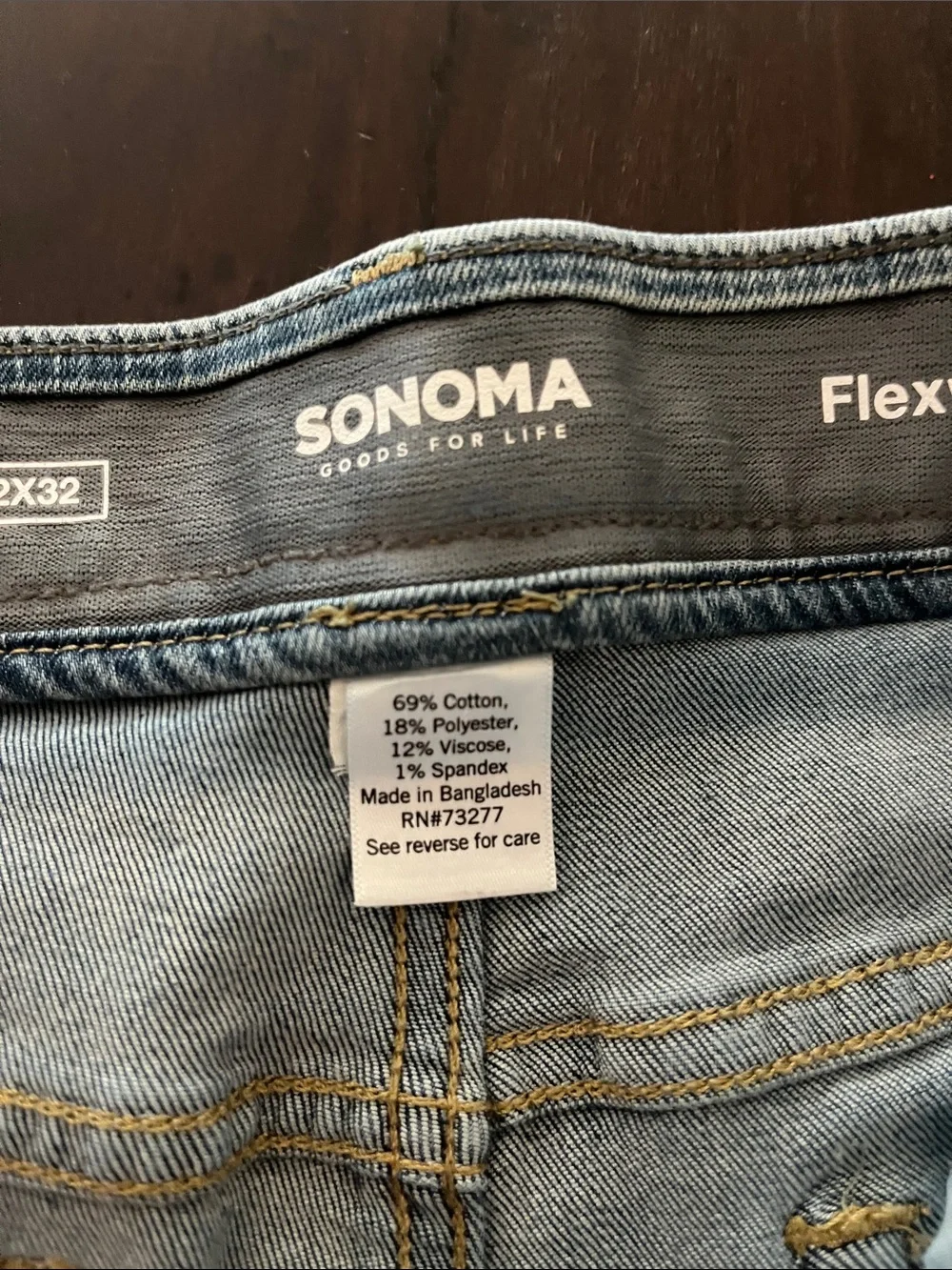 Sonoma Light Blue Slim Straight Jeans
